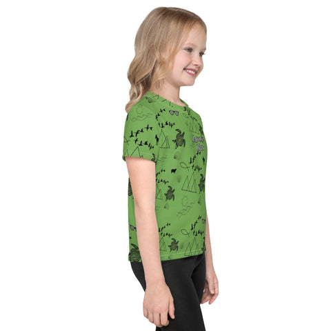 Kids Ascension Island Pattern T-Shirt (Unisex) - Green